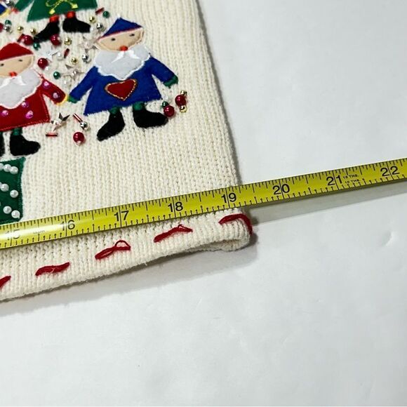 Bobbie Brooks Cotton Blend Christmas Sweater Vest Size Medium - Picture 13 of 15